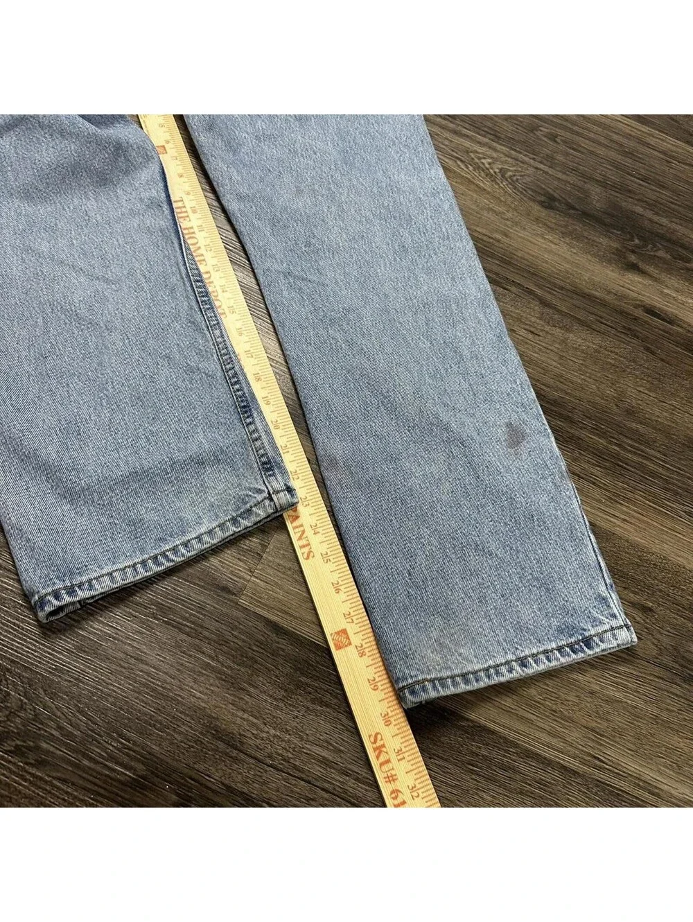 Vintage 90s Levi Strauss blue denim straight fit jeans  34x30